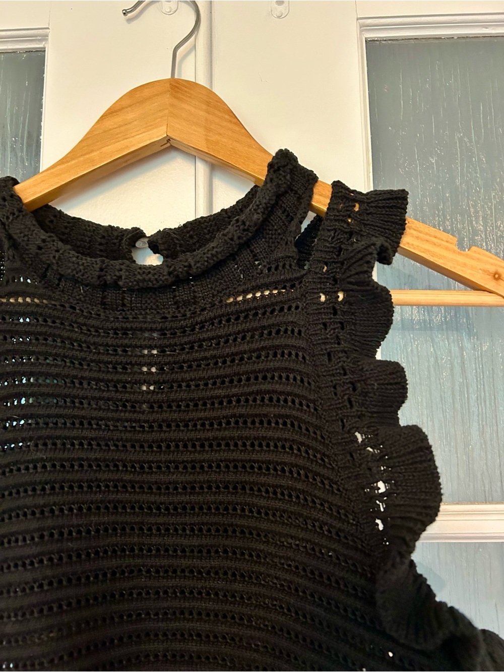 🖤 Melissa Nepton Rana Ruffle Knit Top - Picture 2 of 7